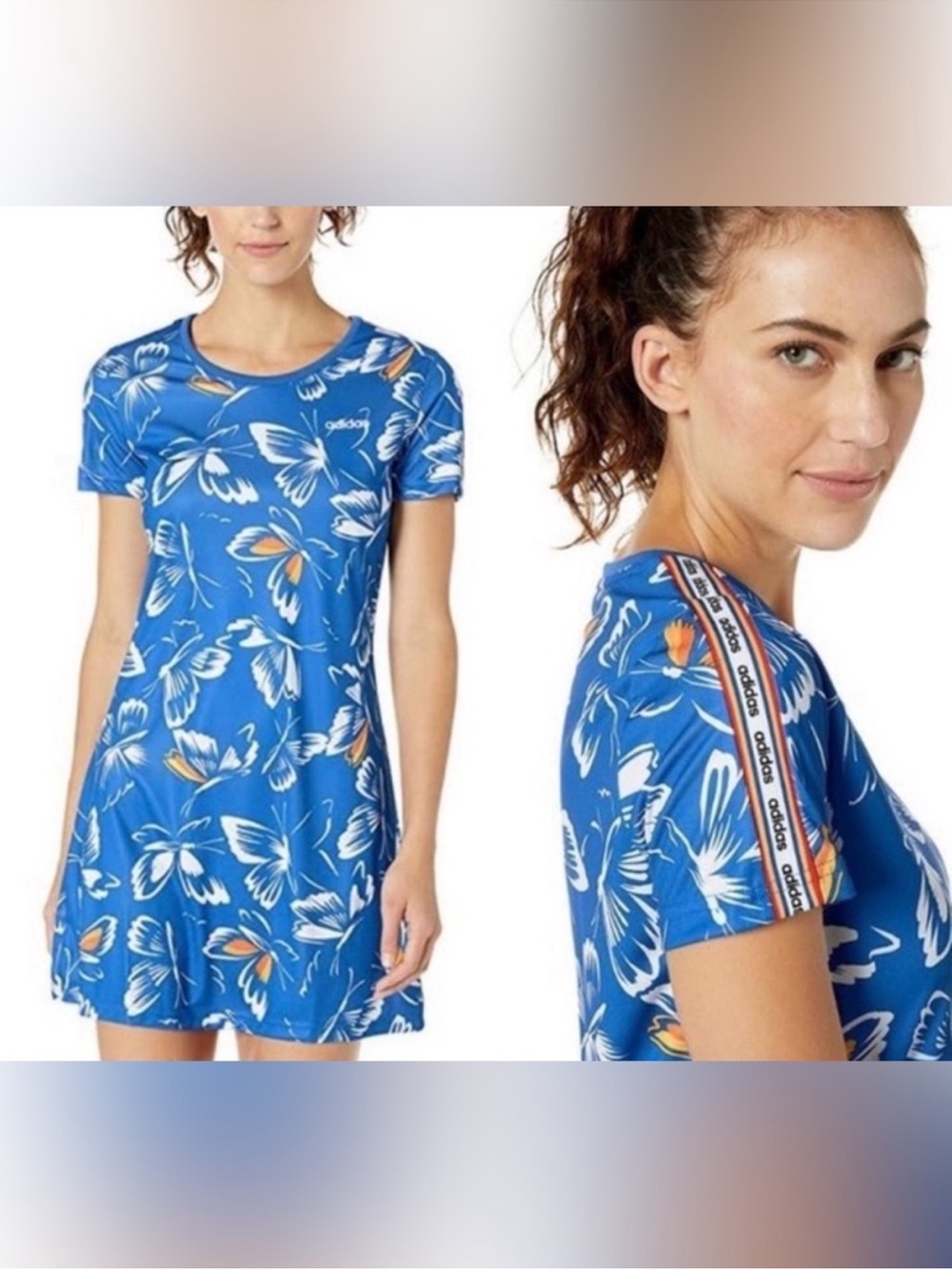 Adidas x FARM Rio Butterfly Print Dress